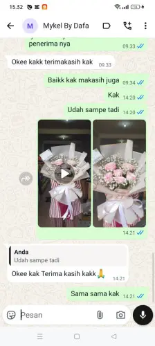 Testimonial Buket Bunga barunai
