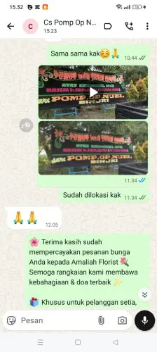 Testimonial Papan Bunga barunai