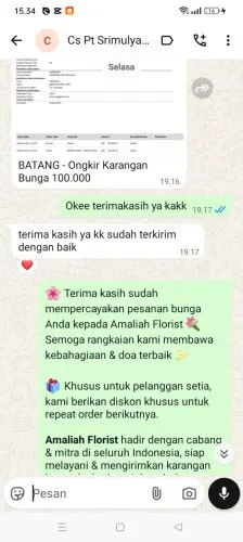 Testimonial Papan Bunga barunai